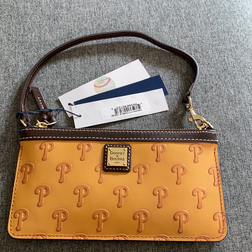 Brown Phillies Dooney & Bourke Wristlet